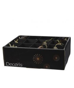 Decoris Addobbi Natalizi in Carta per Albero - Marrone - 6 cm