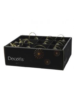 Decoris Addobbi Natalizi in Carta per Albero - Verde - 6 cm