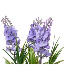 Giacinto artificiale con cestino porta vaso