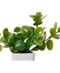 Kaemingk Piante Artificiali - Verde in Vaso Bianco - 20 cm