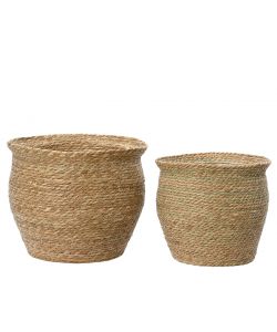 Cesta in giuco intrecciato grande