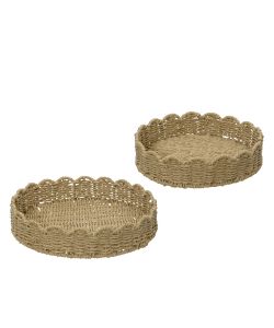 Vassoio da Portata Rotondo Bordo Ondulato 30x4 h cm - Grande