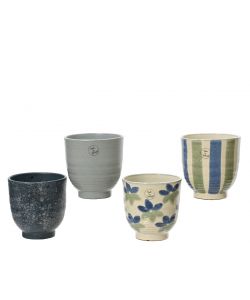 Vaso in terracotta colorato 15x15