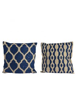 Cuscino Blu e Beige