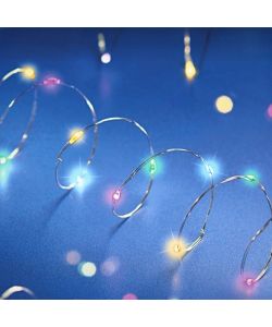 Lumineo Luci 265 LED Soft Multicolor a Batteria per Interni - 2,95 m