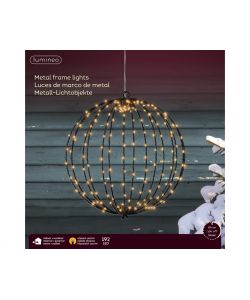 Lumineo Sfera Natalizia Giant 192 Luci LED Bianco Caldo - 28 cm