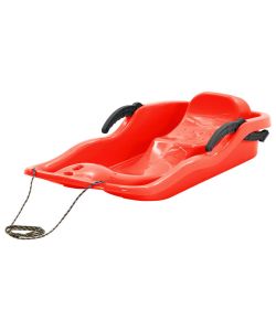 Slittino con Freni Rosso 87x40x18 cm in Polipropilene