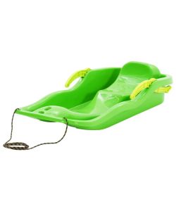 Slittino con Freni Verde 87x40x18 cm in Polipropilene