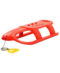 Slittino per Bambini Rosso 102,5x40x23 cm in Polipropilene