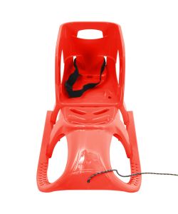 Slittino con Seduta Rosso 102,5x40x23 cm in Polipropilene