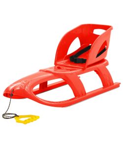 Slittino con Seduta Rosso 102,5x40x23 cm in Polipropilene