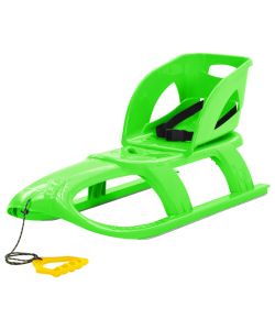 Slittino con Seduta Verde 102,5x40x23 cm in Polipropilene