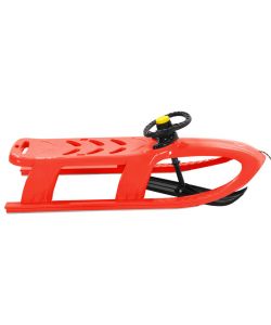 Slittino con Volante Rosso 102,5x40x23 cm in Polipropilene