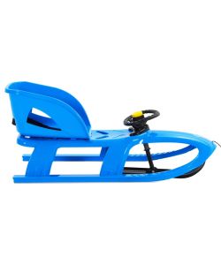 Slittino con Seduta e Volante Blu 102,5x40x23 cm Polipropilene