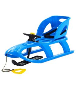 Slittino con Seduta e Volante Blu 102,5x40x23 cm Polipropilene