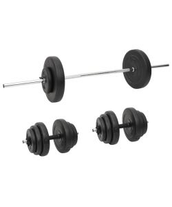 Set Bilanciere e Manubri con Dischi 60 kg