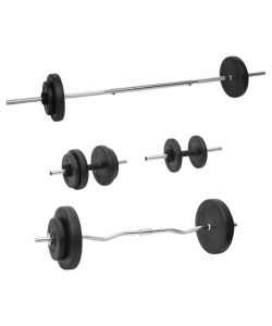 Set Bilanciere e Manubri con Dischi 60 kg