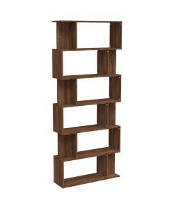 Libreria/Divisorio Rovere Marrone 80x24x192cm Legno Multistrato