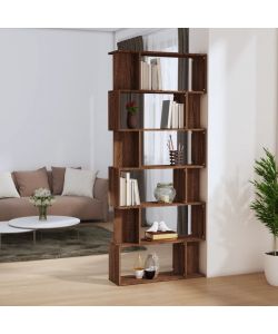 Libreria/Divisorio Rovere Marrone 80x24x192cm Legno Multistrato