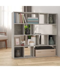 Libreria/Divisorio Grigio Cemento 105x24x102 cm