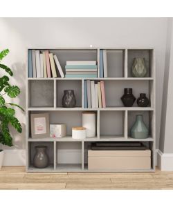Libreria/Divisorio Grigio Cemento 105x24x102 cm