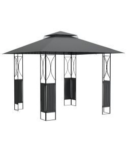 Gazebo con Tetto Antracite 300x300x270 cm Acciaio