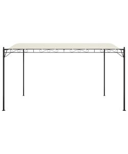 Tettoia Crema 4x3 m 180 g/m Tessuto e Acciaio