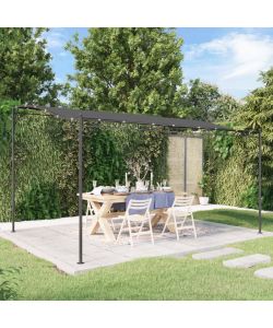 vidaXL Tettoia da Giardino - Antracite - 4x3 m