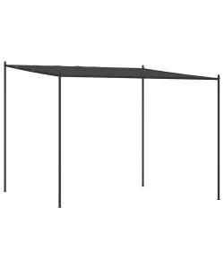 Gazebo Antracite 3x3 m 180 g/m Tessuto e Acciaio