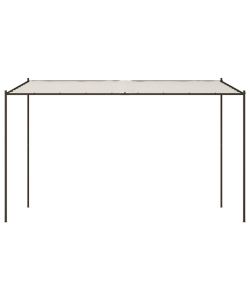 Gazebo Bianco 4x4 m 180 g/m Tessuto e Acciaio