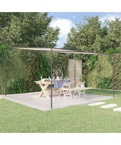 Gazebo Bianco 4x4 m 180 g/m Tessuto e Acciaio