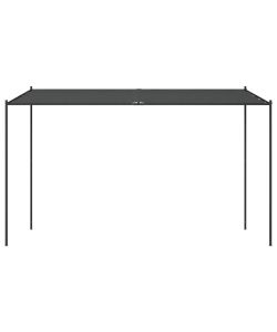 Gazebo Antracite 4x4 m 180 g/m Tessuto e Acciaio