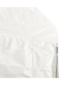 Gazebo con Tetto Bianco 20,07x5,88x3,75 m in Polietilene