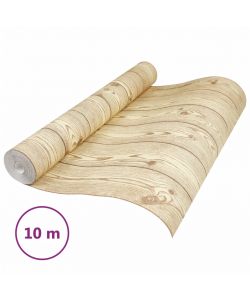 Carta da Parati 3D Venature Legno Marrone