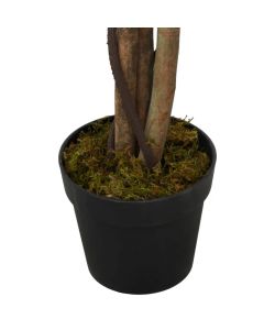 Albero di Ficus Artificiale 378 Foglie 80 cm Verde