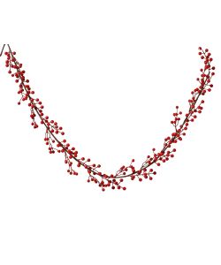 Ghirlanda con bacche rosse - Decorazione Natale per interni ed esterni