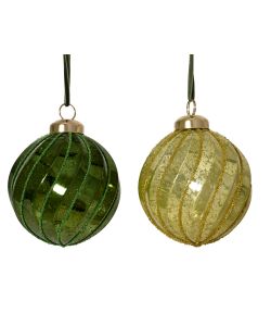 Decoris Pallina Natale Verde Diametro 80 cm Finitura Lucida Infrangibile