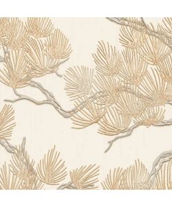 DUTCH WALLCOVERINGS Carta da Parati Motivo a Pino Crema