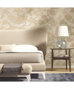 DUTCH WALLCOVERINGS Carta da Parati Motivo a Pino Crema
