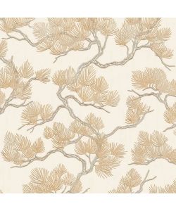 DUTCH WALLCOVERINGS Carta da Parati Motivo a Pino Crema