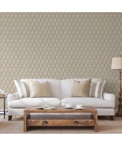 DUTCH WALLCOVERINGS Carta da Parati Geometric Oro e Verde