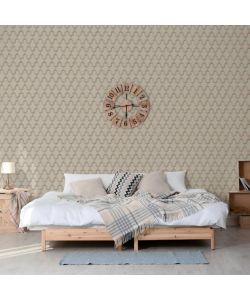 DUTCH WALLCOVERINGS Carta da Parati Geometric Oro e Verde