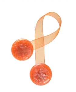 Calamita Bottone Arancio Grande (Con Nastro)