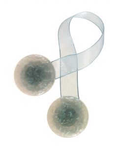 Calamita Bottone Grigio Grande (Con Nastro)