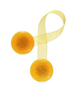Calamita Bottone Giallo Grande (Con Nastro)