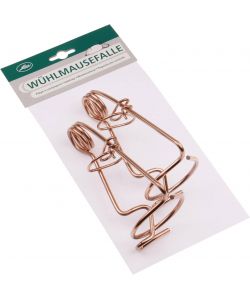 Keim Trappola Talpe Filo Acciaio Zincato 16x4,7 cm 2 Pezzi Rosso