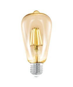 Lampadina Pera  64 mm Vintage Ambrata E27 4W