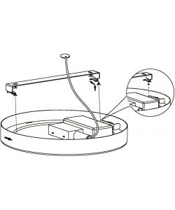 Plafoniera LED Fueva5 Bianca Tonda 20,5W 4000K