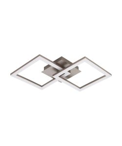 Plafoniera LED HUERTA 22W 4000K Nickel e bianco