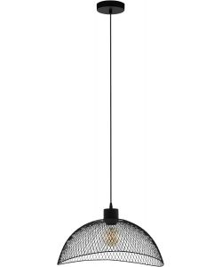 Sospensione Pompeya Nera E27 60W